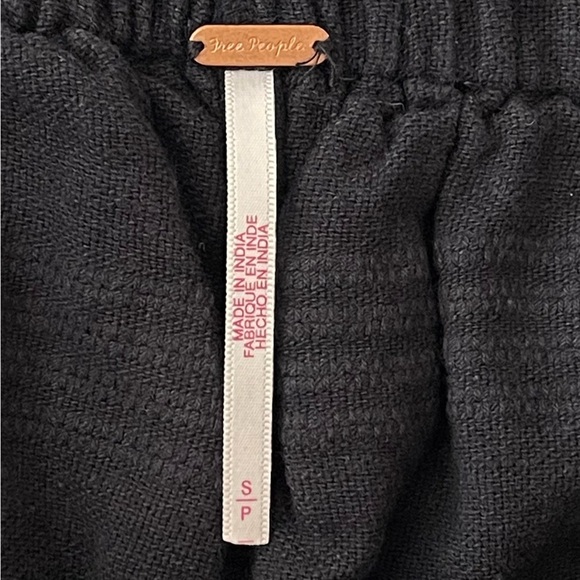 Free People Aint Nothin Like It Skort Set Small Black Crop Top Wrap Skirt - Picture 10 of 11